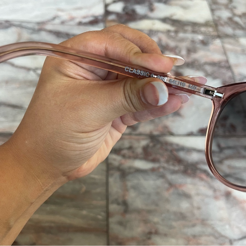 New Saint Laurent Pink Clear Sunglasses - Picture 5 of 7